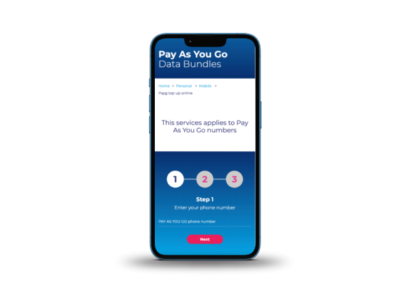 Pay As You Go Top Up Image