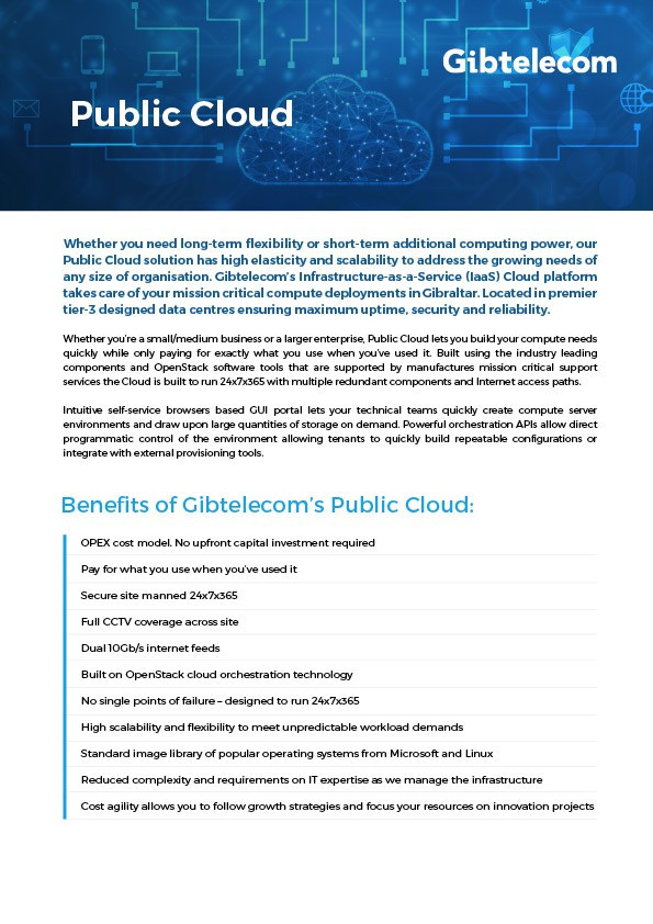 Public Cloud Data Sheet Image